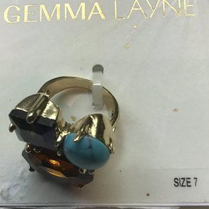 Gemma Layne New Turquoise, Purple, and Lavender Ring